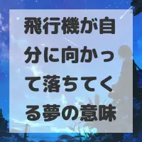 飛行機が自分に向かって落ちてくる夢のサムネイル画像