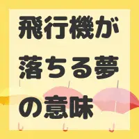 飛行機が落ちる夢のサムネイル画像