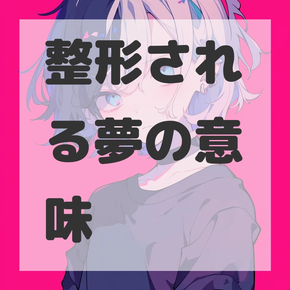 整形される夢のサムネイル画像