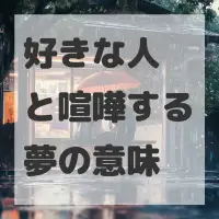 好きな人と喧嘩する夢のサムネイル画像