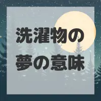 洗濯物の夢のサムネイル画像