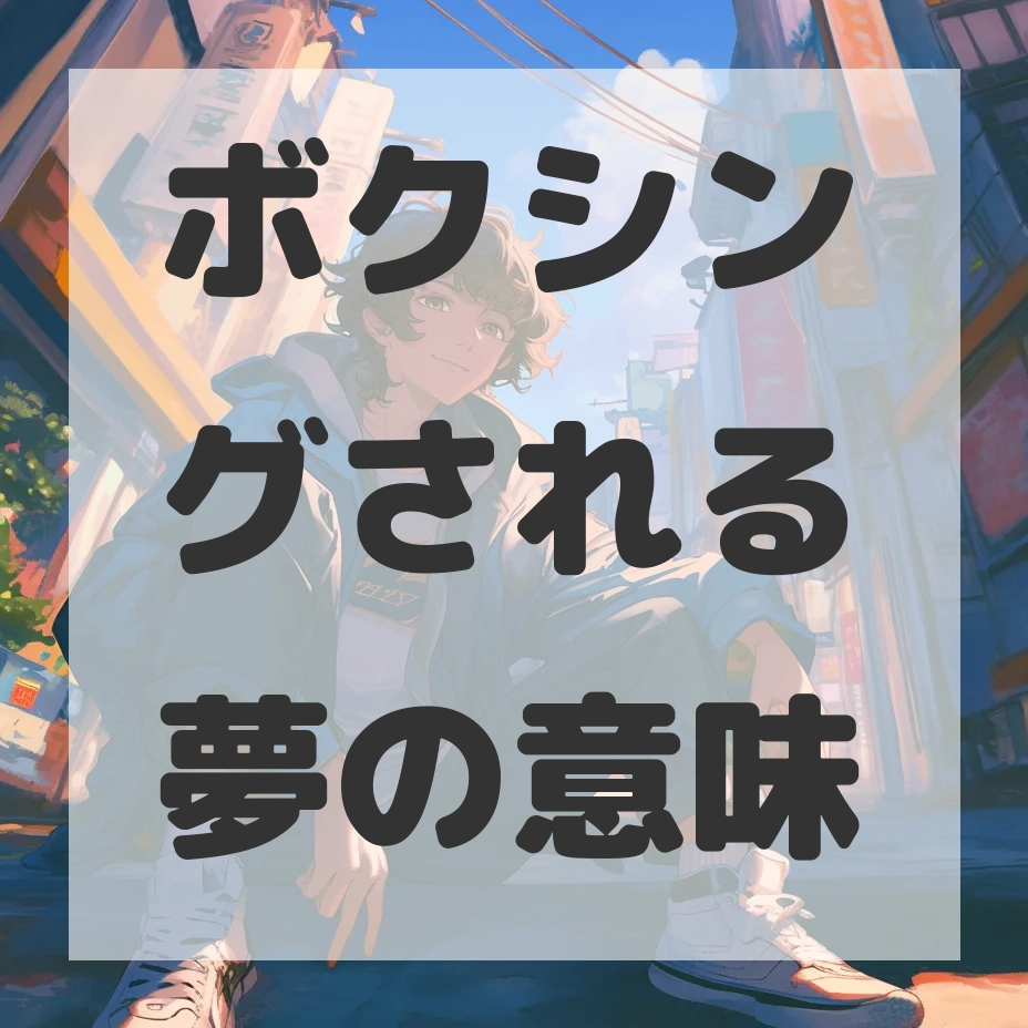ボクシングされる夢のサムネイル画像