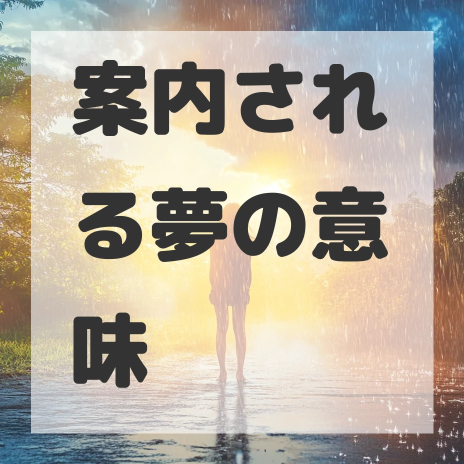 案内される夢のサムネイル画像