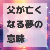 父が亡くなる夢のサムネイル画像