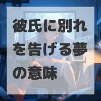彼氏に別れを告げる夢のサムネイル画像