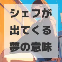 シェフが出てくる夢のサムネイル画像