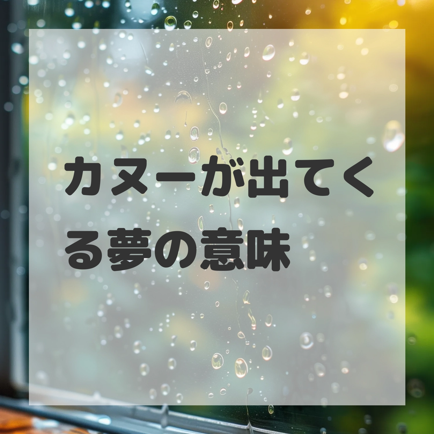 カヌーが出てくる夢のサムネイル画像