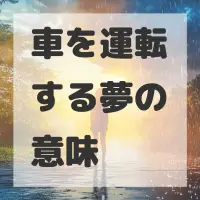 車を運転する夢のサムネイル画像