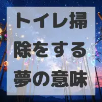 トイレ掃除をする夢のサムネイル