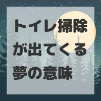 トイレ掃除が出てくる夢のサムネイル画像