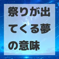 祭りが出てくる夢のサムネイル画像