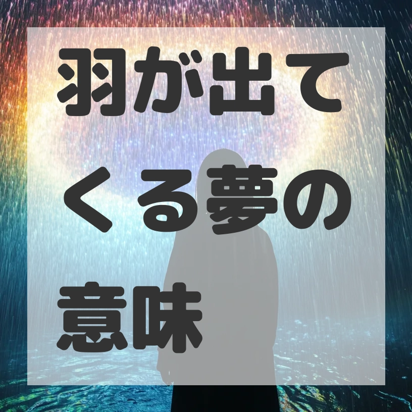 羽が出てくる夢のサムネイル画像