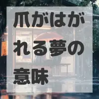 爪がはがれる夢のサムネイル画像