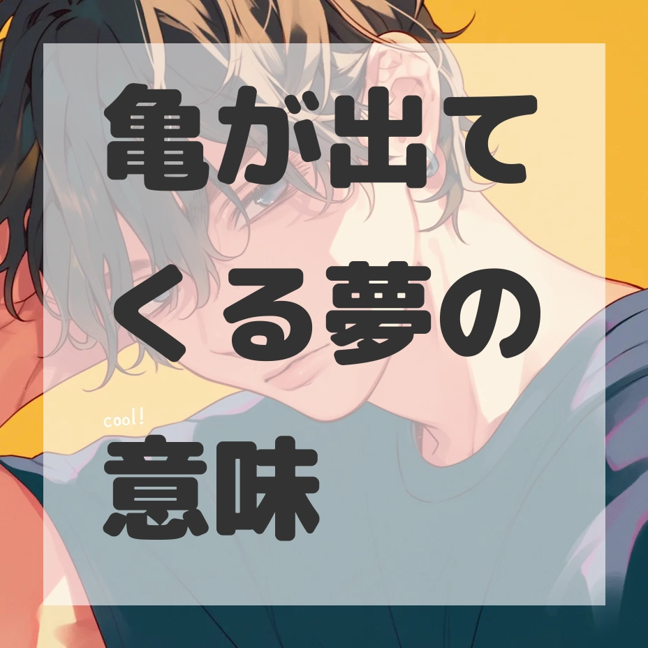 亀が出てくる夢のサムネイル画像