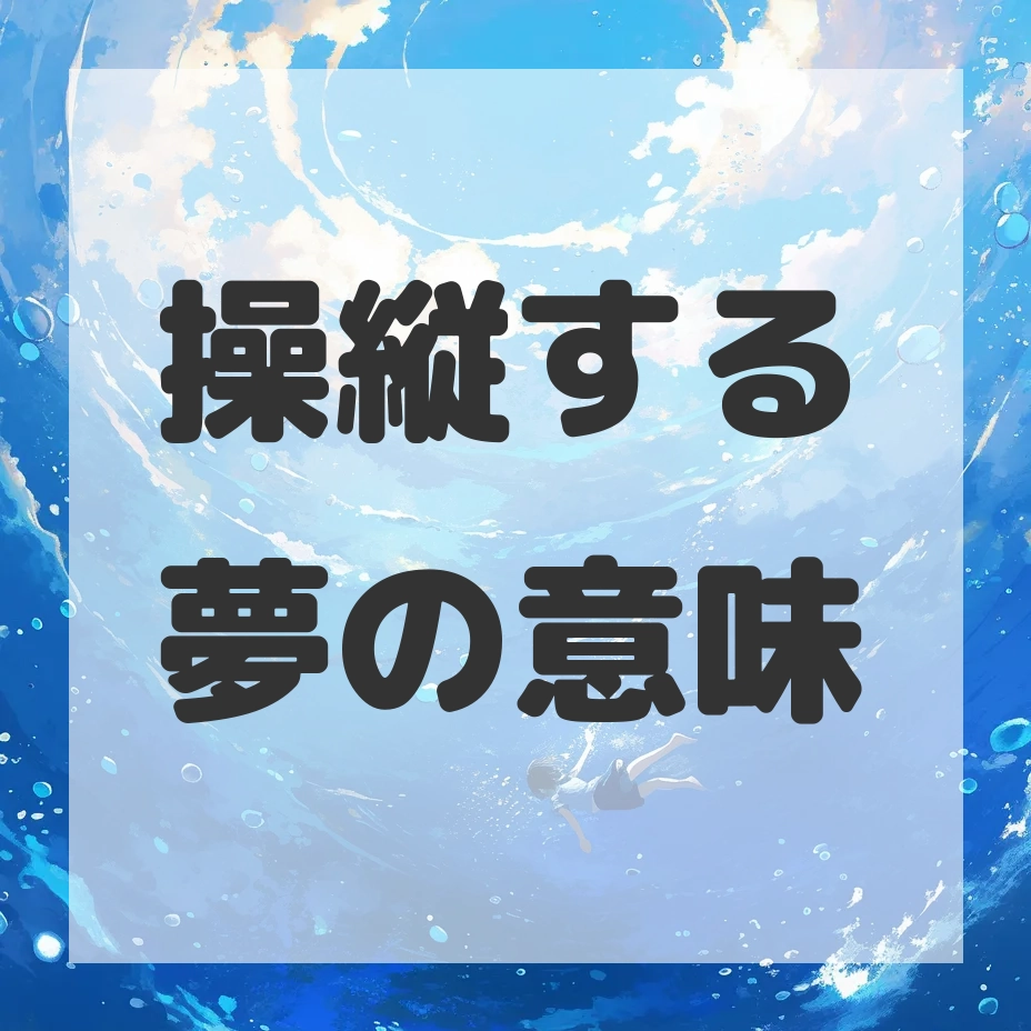 操縦する夢のサムネイル画像
