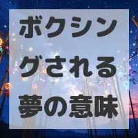 ボクシングされる夢のサムネイル画像