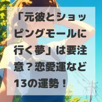 元彼とショッピングモールに行く夢のサムネイル