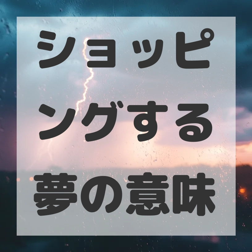 ショッピングする夢のサムネイル画像