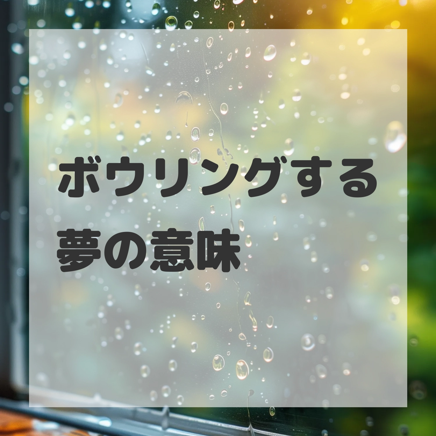 ボウリングする夢のサムネイル画像