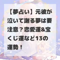 元彼が泣いて謝る夢のサムネイル