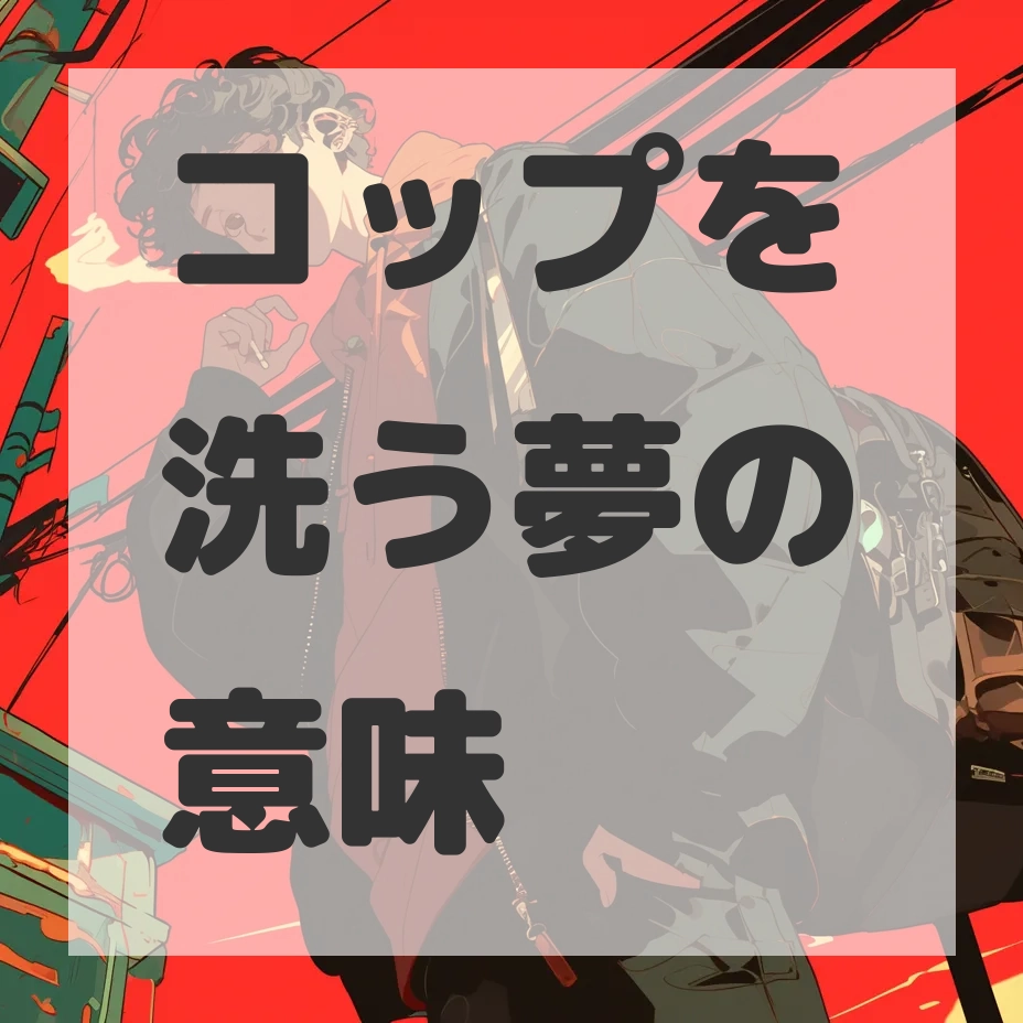 コップを洗う夢のサムネイル画像