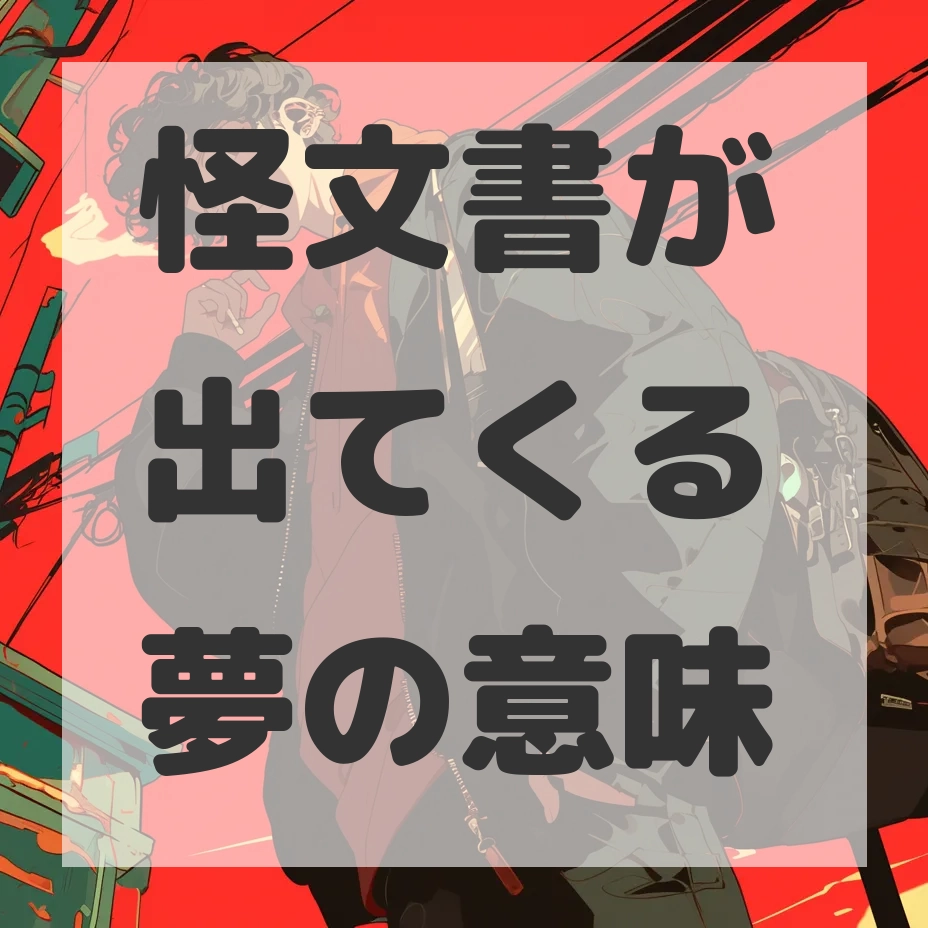 怪文書が出てくる夢のサムネイル画像