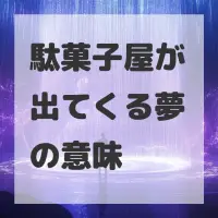 駄菓子屋が出てくる夢のサムネイル