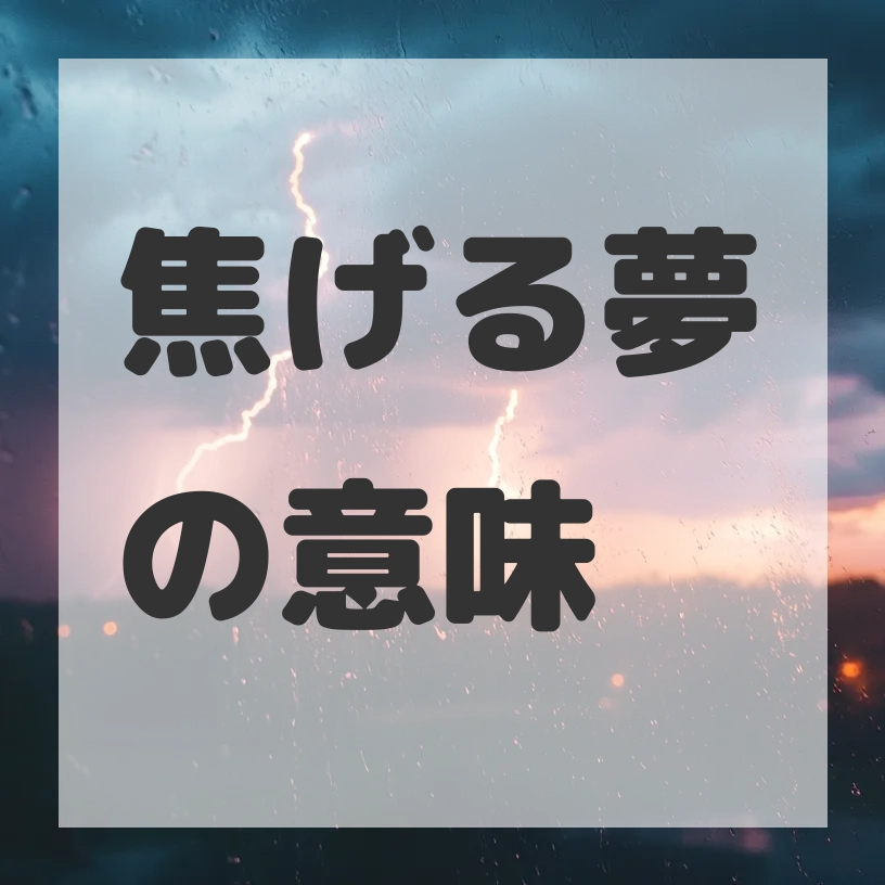 焦げる夢のサムネイル画像