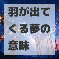 羽が出てくる夢のサムネイル画像