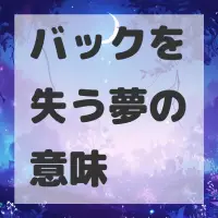 バックを失う夢のサムネイル画像