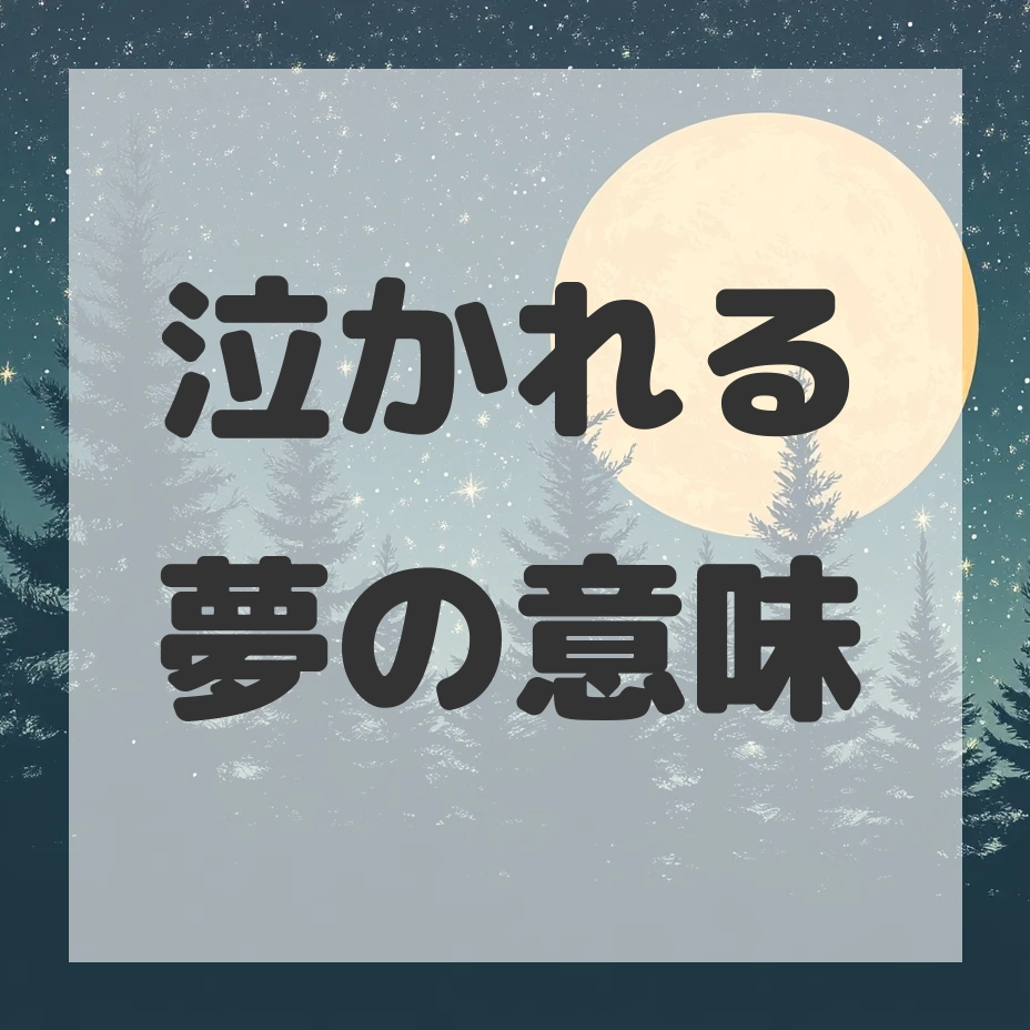 泣かれる夢のサムネイル画像