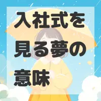 入社式を見る夢のサムネイル画像