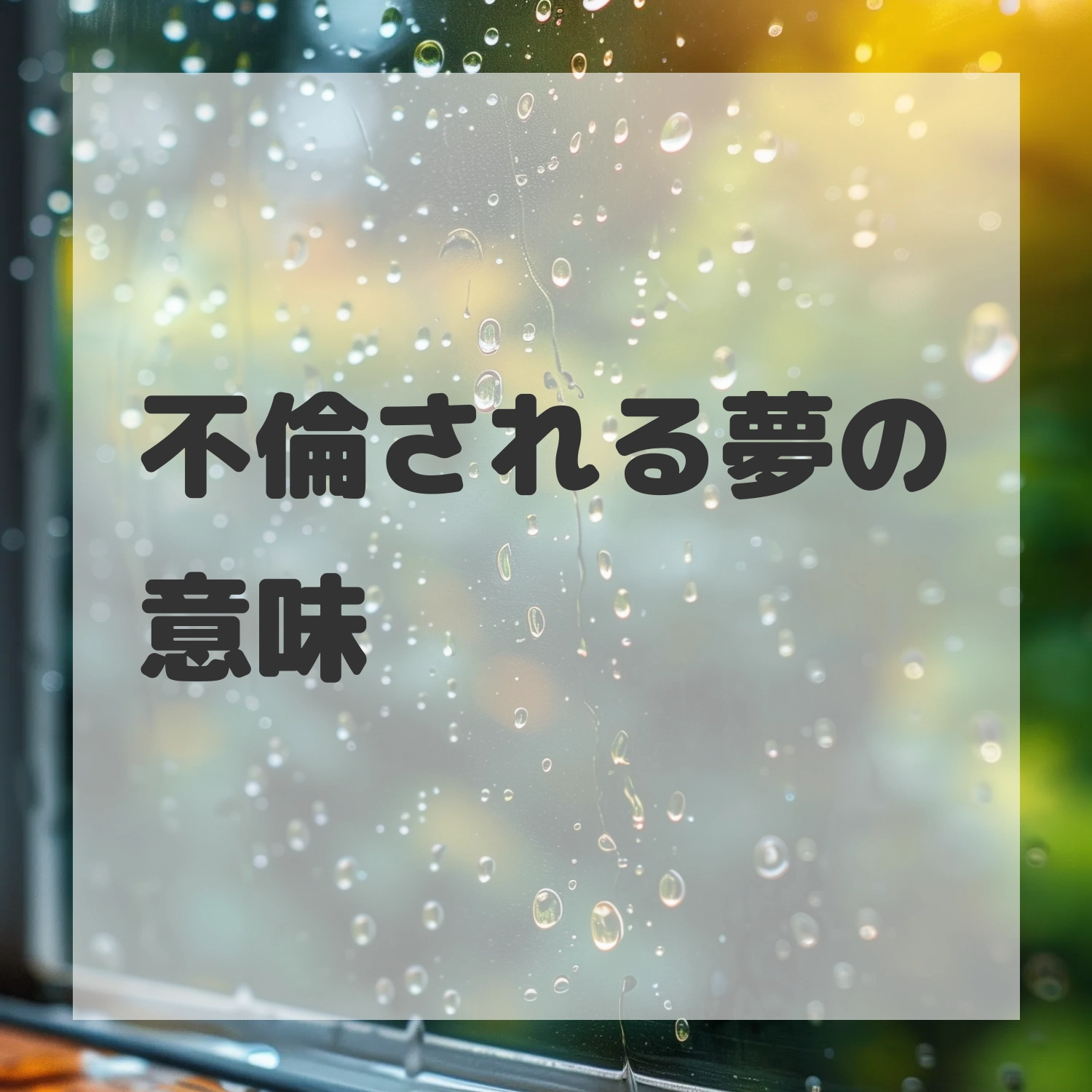 不倫される夢のサムネイル画像