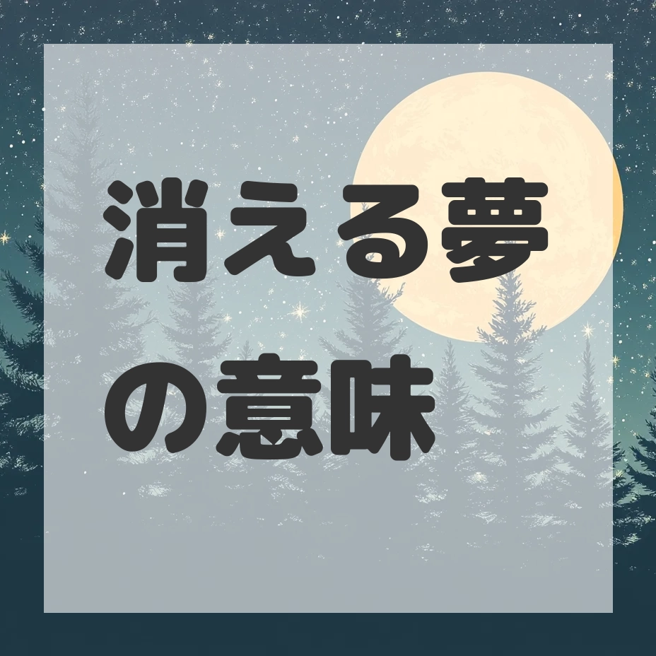 消える夢のサムネイル画像
