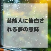 芸能人に告白される夢のサムネイル画像