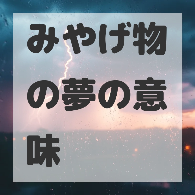みやげ物の夢のサムネイル画像