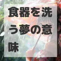 食器を洗う夢のサムネイル