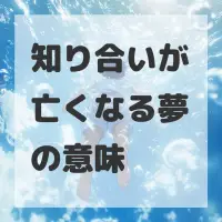 知り合いが亡くなる夢のサムネイル