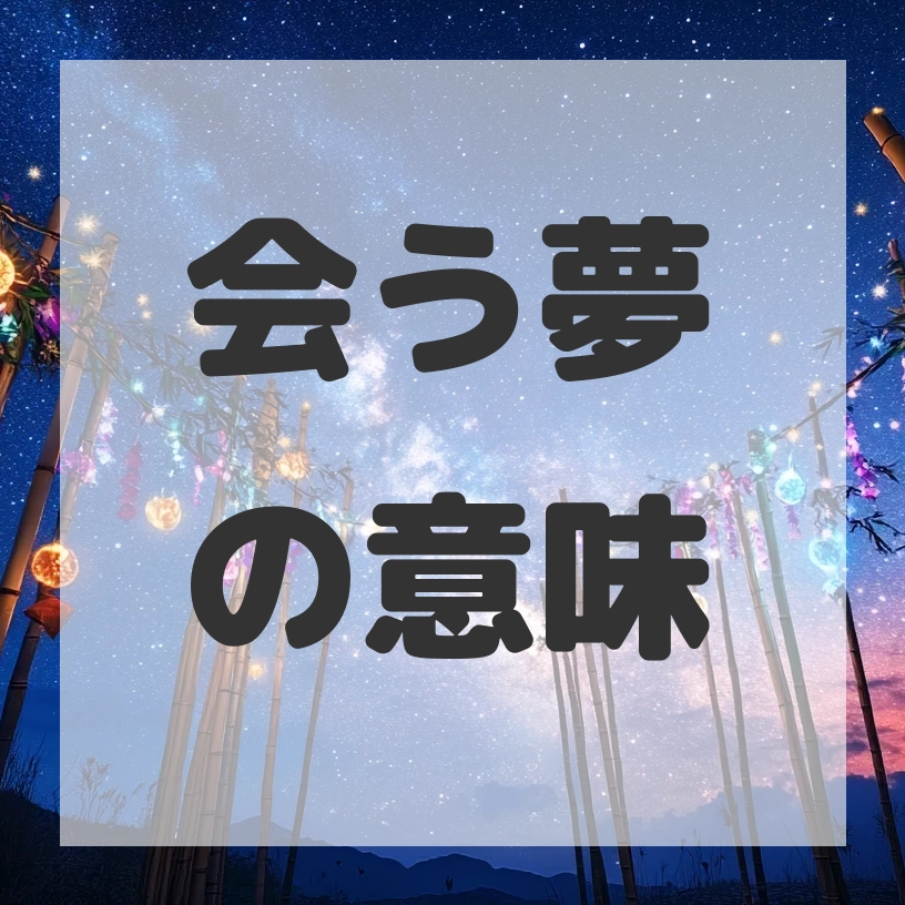 会う夢のサムネイル画像