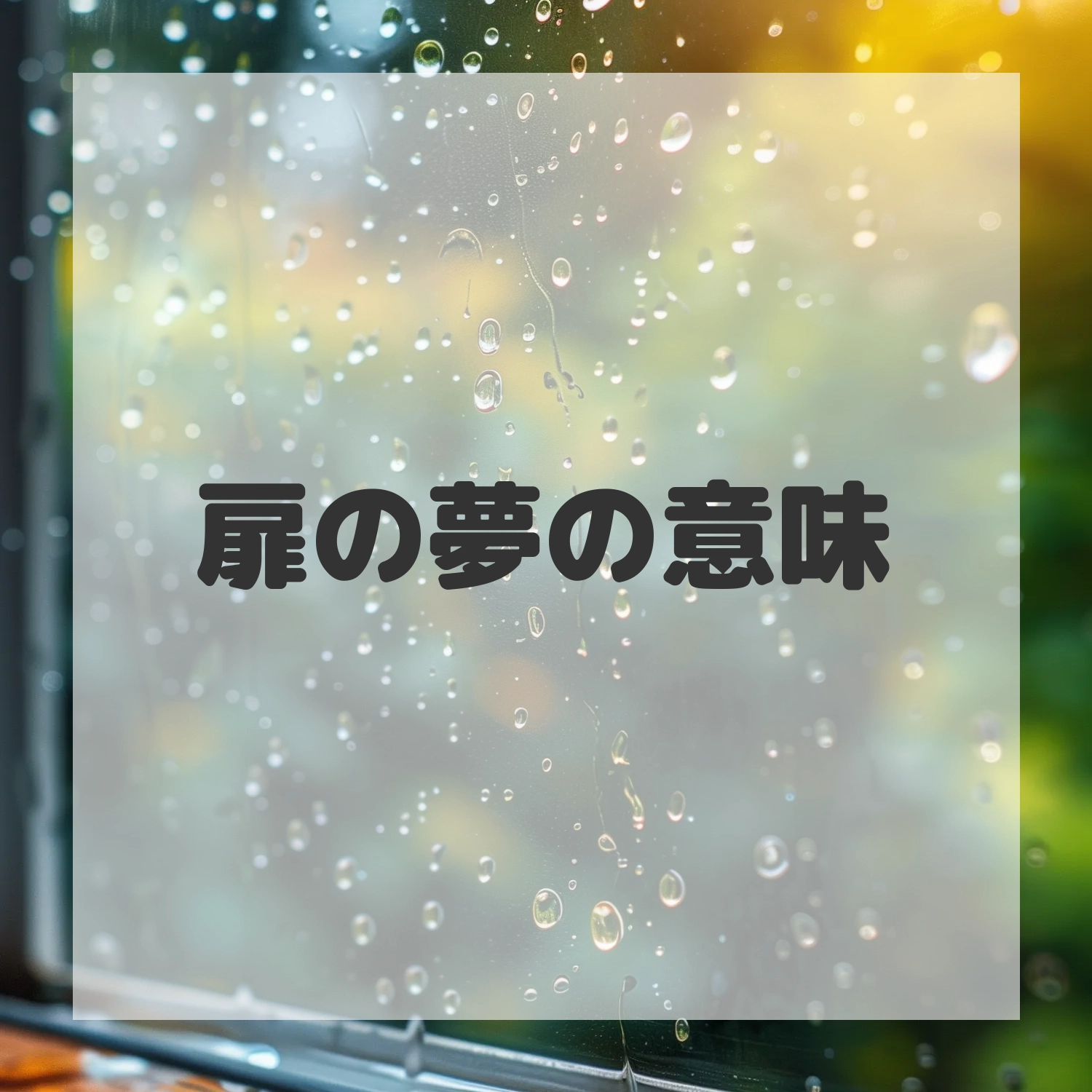 扉の夢のサムネイル