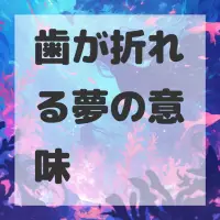 歯が折れる夢のサムネイル画像
