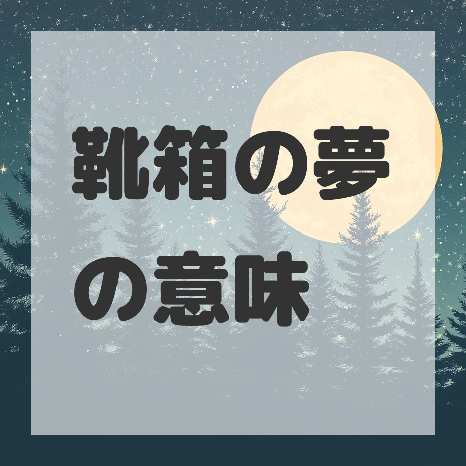 靴箱の夢のサムネイル画像