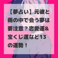 元彼と雨の中で会う夢のサムネイル