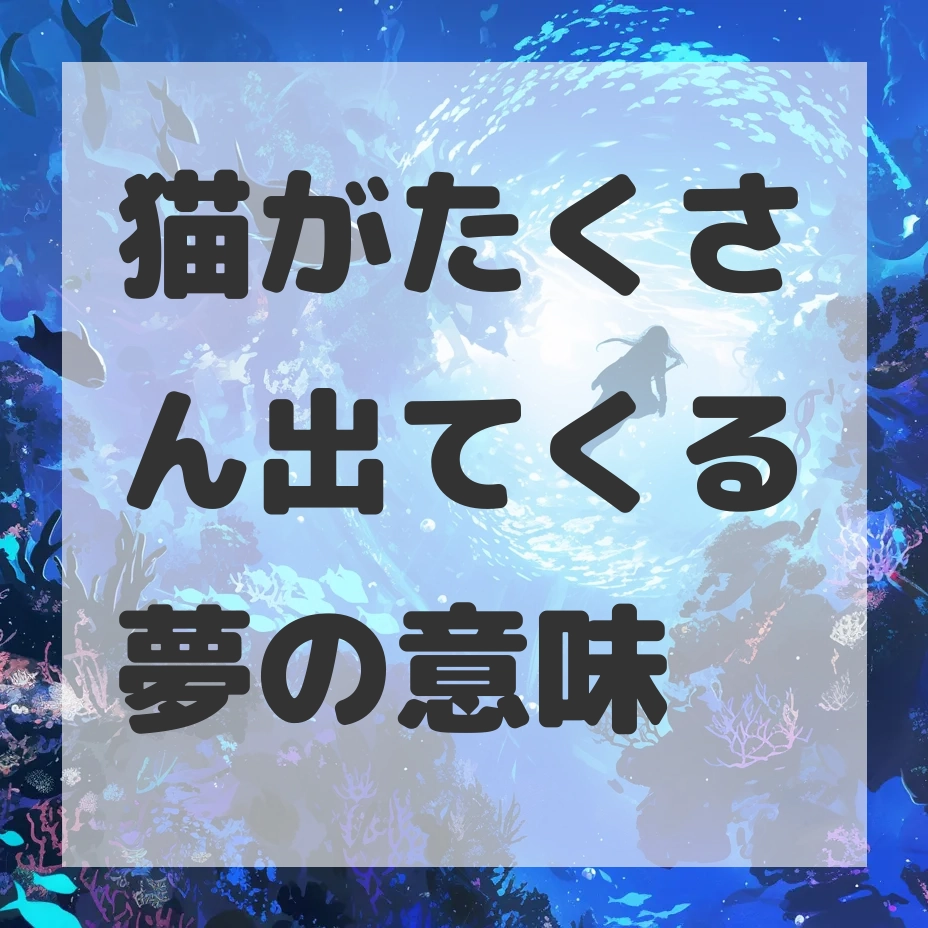 猫がたくさん出てくる夢のサムネイル画像
