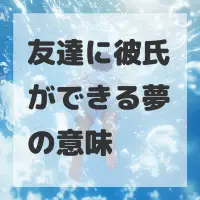 友達に彼氏ができる夢のサムネイル画像