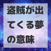 盗賊が出てくる夢のサムネイル