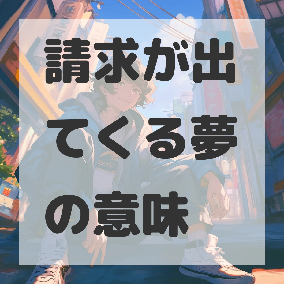 請求が出てくる夢のサムネイル画像