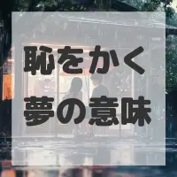 恥をかく夢のサムネイル画像