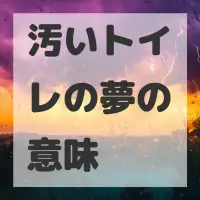 汚いトイレの夢のサムネイル画像