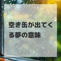 空き缶が出てくる夢のサムネイル画像